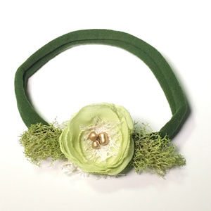 Chiffon Floral Nylon Headband Newborn